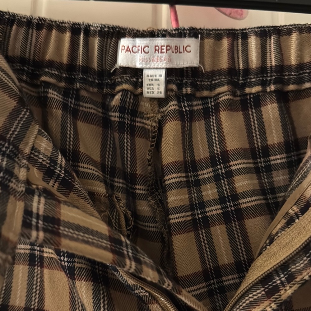 Pacific Republic Tan Checkered Pants